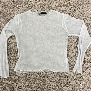 sheer sparkly brandy Melville top